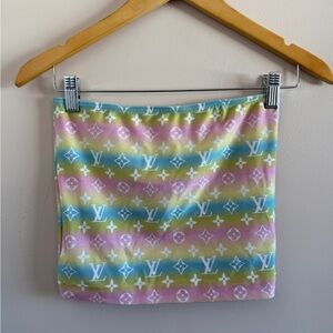 Hazel Boutique | Pastel Multicolor Designer Tube Top